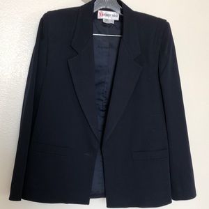 Classic navy wool suit